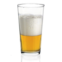 Side view of Sestriere 19.5 oz. Pint Beer Glasses (Set of 6)