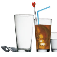 Side view of Sestriere 19.5 oz. Pint Beer Glasses (Set of 6)