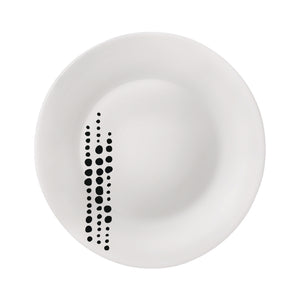 Bormioli Rocco White Moon Botanica 7.75" Opal Glass Dessert Plate, Sfere (Set of 24)