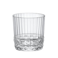 Side view of America '20s 12.5 oz. DOF Drinking Glasses (Set of 4)