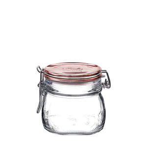 Fido 17.5 oz. Food Jar, Copper Top (Set of 6) - Bormioli Rocco USA