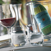 Side view of Premium 14.5 oz. Stemless Sparkling Water Glasses (Set of 6)