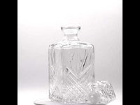 Side view of Selecta 7pc Whiskey Set (1 Decanter + 6 Rocks Glasses)